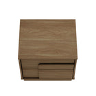 Manhattan Comfort - Ensemble de 2 tables de nuit modernes Horizon 21,7" - Érable-17,7 po L x 21,7 po l x 19,9 po H