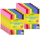 Crayola - Papier de construction, 96 feuilles par paquet, 12 paquets, 1152 feuilles au total-Idéal pour les arts et l'artisanat, les projets artistiques, les postes de devoirs, ainsi que les fournitures scolaires et de classe