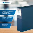 Davis Group Super économie, Reliure à anneaux ronds 3 po, paquet de 6 – Bleu Marine-Anneau Rond, Non-Verrouillage