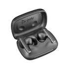 Poly - Écouteurs Voyager Free 60 avec adaptateur USB-A - Noir de carbone-Annulation active du bruit hybride (ANC), mode transparence