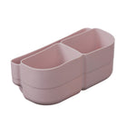 b.box - Plateau Bento Mini Boîte à Déjeuner en Silicone - Baies-Les plateaux à bento sont dotés d'une fente pratique pour ranger les couverts ou les en-cas, et d'un compartiment entier pour les pommes ou les poires