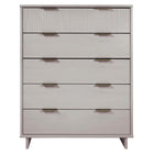 Manhattan Comfort - Granville commode haute moderne 37,8" - gris clair-Moderne-contemporain avec une touche de glamour - grande commode pour chambre