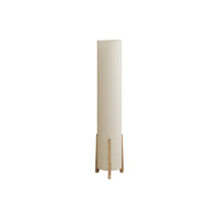 Monarch Specialties - Luminaire - 50 po H Lampadaire - 50 po H - Abat-Jour Ivoire / Crème - Contemporain-Lampadaire décoratif de 50 pouces de haut avec une base cylindrique élégante en bois brun moderne et un abat-jour tour en lin ivoire
