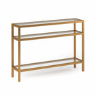 Hudson&Canal - Console Sivil 42" L - Laiton-Un design contemporain moderne pour votre entrée, votre salon, votre bureau et plus encore