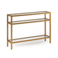 Hudson&Canal - Console Sivil 42" L - Laiton-Un design contemporain moderne pour votre entrée, votre salon, votre bureau et plus encore