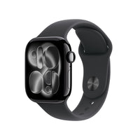 Apple - Watch Series 11 - 42 mm - GPS - Boîtier en aluminium Noir de jais avec Bracelet sport Noir, P / M-Le score de sommeil vous aide à suivre et à comprendre la qualité de vos nuits afin d’en optimiser l’effet réparateur