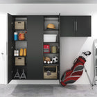 Prepac - Grosse armoire accrochable HangUps de 36 po - noir-Charnières réglables dans 6 directions pour un réglage précis de la porte