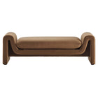 Modway - Waverly Performance Velvet Banc - Brown-Livré entièrement assemblé