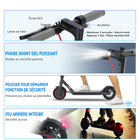 Gyrocopters - Trottinette électrique J30 pour adultes et adolescents - Vitesse 31 km/h - Autonomie 30 km - Application - Gris-Sécurité : Homologué UL 2272