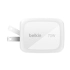 Belkin - Chargeur mural BoostCharge Pro 70 W GaN à 3 ports USB-Les technologies GaN, PD et PPS assurent une charge optimale de l'appareil connecté et génèrent moins de chaleur