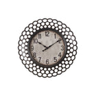 Monarch Specialties - Horloge - 16 po Rond - Horloge Murale - Vert Foncé - Transitionnel-Une horloge murale ronde de 16 pouces, tendance et accrocheuse, avec un cadre en plastique marron foncé élégant et des découpes circulaires, ajoute une touche de modernité à n'importe quelle pièce