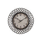 Monarch Specialties - Horloge - 16 po Rond - Horloge Murale - Vert Foncé - Transitionnel-Une horloge murale ronde de 16 pouces, tendance et accrocheuse, avec un cadre en plastique marron foncé élégant et des découpes circulaires, ajoute une touche de modernité à n'importe quelle pièce