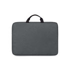 Bugatti - Commuter Series étui pour ordinateur portable - 16 po – Gris-Étiquette en PU avec logo Bugatti