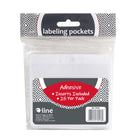 C-Line - Pochettes d'étiquetage auto-adhésives avec inserts - 2 paquets de 25-Imprimez le vôtre sur du papier au format lettre à l'aide des modèles téléchargés disponibles sur www.c-line.com/template