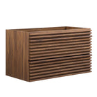 Modway - Render Support mural de 36" Armoire de toilette de salle de bain (lavabo non inclus) - Noyer-7