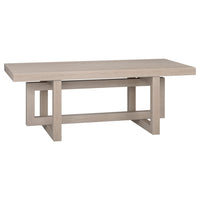 Hudson&Canal - Table basse rectangulaire Breslow 47" L - Blanc aulne-Un design transitionnel moderne pour votre salon, votre bureau et plus encore