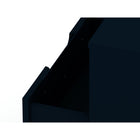 Manhattan Comfort - Table de nuit Rockefeller 20,08" style mi-siècle moderne à 1 tiroir - Tatiana bleu minuit-10