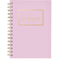 AT-A-GLANCE - Agenda hebdomadaire/mensuel rose Emily Ley Simplified 2026 - 8 1/2 po H x 5 3/8 po l - rose - bilingue-12 mois avec onglet : janvier à décembre 2026