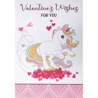 Mill Brook - Cartes De Souhaits De La Saint-Valentin Studio 5-3/8 po x 7-3/4 po / Enveloppes - Paquet de 18 - Licorne-Cartes de souhaits qualité boutique