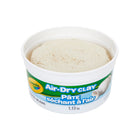 Seau de 1,13 kg de pâte séchant à l'air, blanc-Seau en plastique refermable de 1,1 kg de pâte séchant à l'air. Cette argile naturelle fine durcit en séchant et se prête bien aux techniques de modelage traditionnelles, et le nettoyage est facile