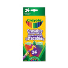 Crayons de couleur effaçables Crayola, boîte de 24-Comprend 24 crayons de couleur effaçables avec efface intégrée