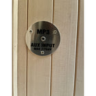 Westinghouse - Sauna infrarouge Hemlock 1 personne avec luminothérapie - 99 cm (l) x 89 cm (p) - Brun clair-Utilise une prise électrique standard et ne nécessite pas d'électricien.