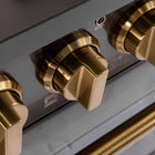 Kucht - 36 po Série KED style professionnel à double combustible - Gemstone-L’allumage électronique avec rallumage automatique vous protège en réduisant le risque de fuites de gaz