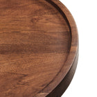 Modway - Chiro Bois rond Table d’appoint - Noyer-7