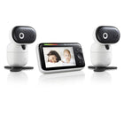 Motorola - Moniteur bébé PIP1610 Connect Wi-Fi HD motorisé - Blanc - Ensemble de 2 caméra -Visualisation haute définition - Profitez de nouveaux niveaux de clarté avec le moniteur haute définition 720p
