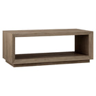 Hudson&Canal - Table basse rectangulaire Evie 48" L - Chêne gris vieilli-Un design contemporain moderne pour votre salon, votre bureau et plus encore