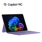 Microsoft - Surface Laptop Copilot+ PC 12 po Laptop - Snapdragon X Plus - 512 Go SSD - 16 Go RAM - Violet - Bilingue-Productivité du portable - Lorsqu’elle est jumelée au clavier* Surface Pro de 12 pouces, la Surface Pro se transforme en un portable Windows mince et léger avec une expérience de frappe et de pavé tactile confortable