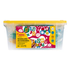 JOVI - Ensemble scolaire d'accessoires de modelage pâte et argile - 96 pièces-Variété de couleurs vives : ajoutez un élément supplémentaire d'excitation aux aventures de sculpture de votre enfant avec nos accessoires, disponibles dans un assortiment de couleurs vives. Du rouge radieux au bleu brillant, du jaune ensoleillé au vert gazon, chaque ensemble peut varier de manière aléatoire, ajoutant un élément de surprise et de plaisir à chaque séance de création.