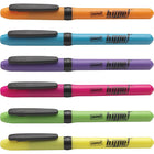 Staples - Hype! Gripped Pen-Style Surligneurs - Pointe biseautée - Couleurs variées - Paquet de 6-Encre vive à séchage rapide