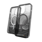 Gear4 - etui Milan Snap en D3O - iPhone 14 Pro, tourbillon noir-Fabrique en partie avec du plastique recycle contenant des dechets recycles apres consommation ou des matieres rebroyees apres usage industriel.