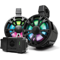 SoundExtreme - TB8 ExtremeTower Powersports - Haut-parleur Bluetooth renforcé de 8 po à 2 voies et 1 haut-parleur passif alimenté par batterie - noir-300 watts puissance de crête: (100 rms) alimentent un caisson d’extrêmes graves passif de 8 pouces et un gazouilleur de 1,5 pouce pour qu’ils soient aussi forts que vous le souhaitez. lissent les valeurs maximales détaillées et riches basses moyennes pour couper le vent et le rugissement; bluetooth 5.0: pour une connexion sans fil fiable à longue portée vers v