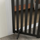 PawHut - Barrière pour chien 3 panneaux pliable avec pieds pour taille moyenne et inférieure - noir-Peut être facilement plié pour économiser de l’espace et pour le rangement 