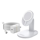 Otterbox - Support de Chargeur Sans Fil pour MagSafe 7,5W - Blanc/Rêve Lucide-Maintient l'iPhone en sécurité en mode portrait ou paysage pendant la charge, le streaming et la connexion
