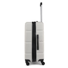 Bondstreet - Ensemble de 3 valise rigide ABS - Blanc-Roues pivotantes simples à 360 degrés pour un roulement sans effort, doux et silencieux
