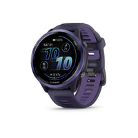 Garmin - Forerunner 570 - 47 mm, aluminium indigo avec bracelet translucide violet impérial/indigo-ENTRAÎNEMENT ADAPTATIF GARMIN COACH - Entraînez-vous pour un événement, franchissez une étape importante ou améliorez votre condition physique grâce aux programmes d'entraînement Garmin Coach pour la course à pied, le triathlon, le cyclisme ou la musculation. Certains programmes s'adaptent même quotidiennement pour des entraînements personnalisés en fonction de vos performances, de votre récupération et de vos