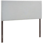 Modway - Region Tissu rembourré Tête de lit King, Gris ciel-Tête de lit contemporaine