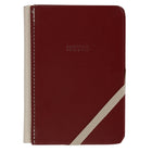 General Supply Goods + Co - Mini cahier de notes de tous les jours - Rouge-Cahier de notes format B7 (8,8 cm L x 12,5 cm H) avec reliure en lin