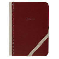 General Supply Goods + Co - Mini cahier de notes de tous les jours - Rouge-Cahier de notes format B7 (8,8 cm L x 12,5 cm H) avec reliure en lin