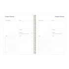 Blueline - 2025-2026 Agenda académique mensuel - 11 po x 8-1/2 po - Collection Blossom - Anglais-Compte à rebours des jours passés et à venir, met en évidence les jours fériés et les phases de la lune