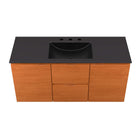 Modway - Scenic Fixation murale de 48" Vanette de salle de bain - Cerise noire-Tiroirs à extension complète