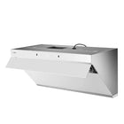 Fotile - JQG9015W Hotte aspirante à ventilation inclinée - 36 po - Blanche-Contrôle tactile avec mouvement