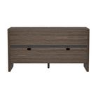 Manhattan Comfort - Buffet moderne Linda 60" à 4 portes - Noyer brun-Garantie limitée du fabricant de 30 jours