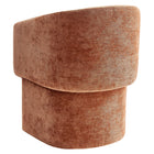 Modway - Verity Barrel Back Chenille Fauteuil à manger - Rouille-8
