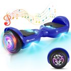 Gyrocopters - Hoverboard PRIME pour enfants - Vitesse de 15 km/h - 300 W - 6,5 pouces - Roues LED - Haut-parleur Bluetooth - Bleu-Hoverboard tout-terrain certifié UL2272