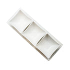Bowring - Shalimar ensemble de service 4 pièce - Blanc-Mettez en valeur les jolies couleur de vos collations et trempettes avec la simplicité du blanc