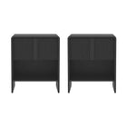 Manhattan Comfort - Table de nuit contemporaine Novara 22" à 1 tiroir - Noir-Bords arrondis : Les contours doux ajoutent un attrait visuel et un aspect lisse et soigné
